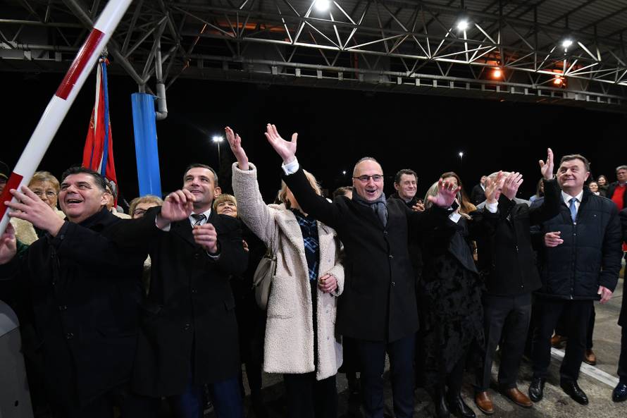 Proslava ulaska Republike Hrvatske u schengenski prostor na graničnom prijelazu Goričan-Letye 