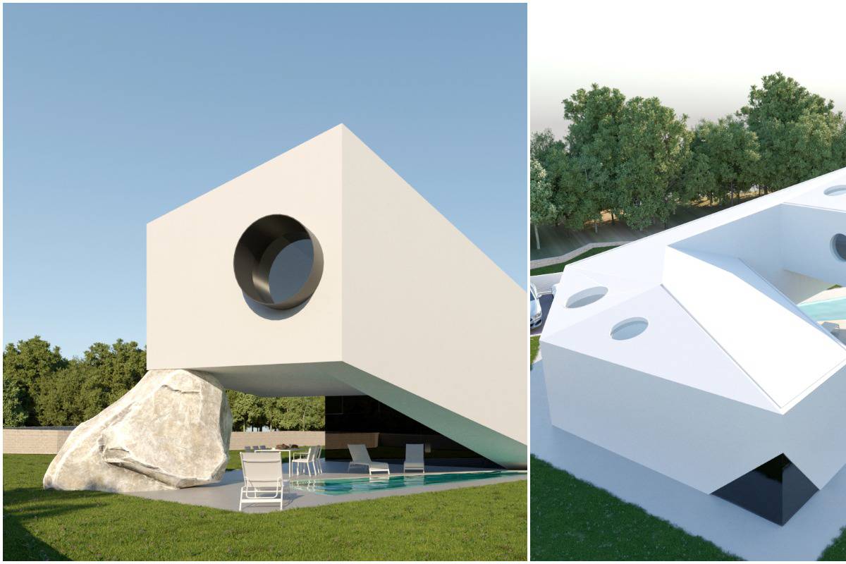 Arhitektonski biser u Istri: Kuća na stijeni koja se proteže iznad bazena pravo je čudo