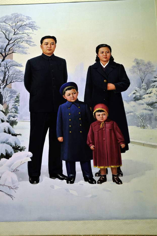 Kim Il-sung, Kim Jong-il / GemÃ¤lde