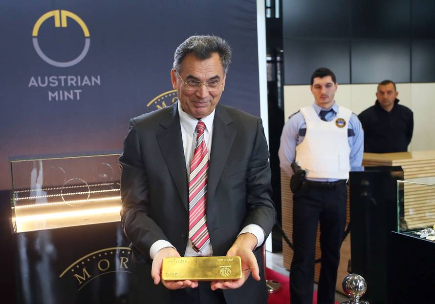 Predstavljena zlatna poluga od 12,44 kg vrijedna 500.000 €