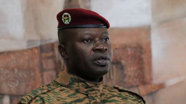 Burkina Faso's military leader, Lieutenant-Colonel Paul-Henri Damiba, visits Ivory Coast