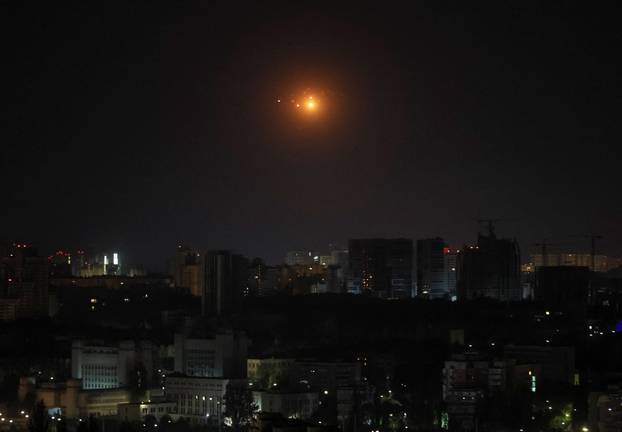 Russian drone strike in Kyiv