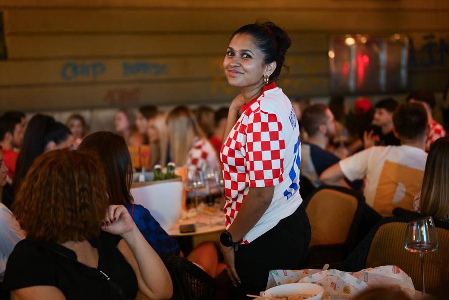 Zagreb: Zajedničko gledanj utakmice na trgu Bana Jelačića 
