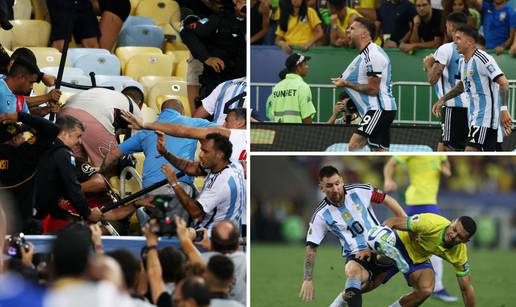 Vrući derbi kasnio zbog žestoke tučnjave! Argentina u ludoj utakmici srušila Brazilce...