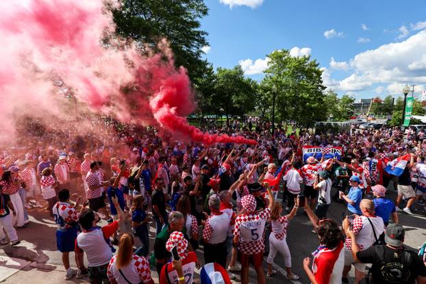 SP 2026 Toronto: Veliki hrvatski korteo prema Toronto stadionu sa 100-metarskom zastavom