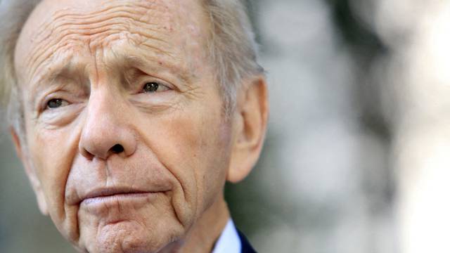 FILE PHOTO: Former U.S. Senator Joe Lieberman prepares to speak in New York City