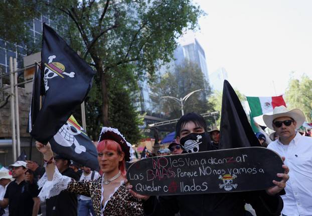 Protest against insecurity and corruption in country, in Mexico City