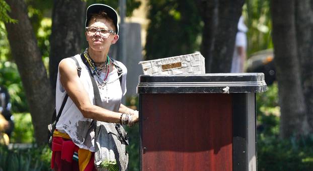 EXCLUSIVE: Baywatch star Jeremy Jackson's ex wife Loni Willison Spotted Rummaging Through Trash Cans For Food and Drinks in Hollywood, California