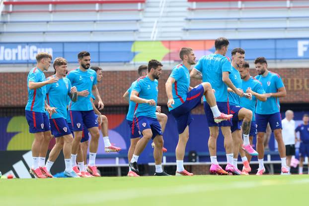 Dallas: Trening hrvatskih nogometnih reprezetativaca uoči utakmice protiv Engleske