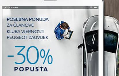 Peugeot servisna akcija za članove kluba vjernosti