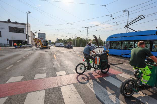 Zagreb: Počeli radovi na križanju Ulice grada Vukovara i Avenije Marina Držića