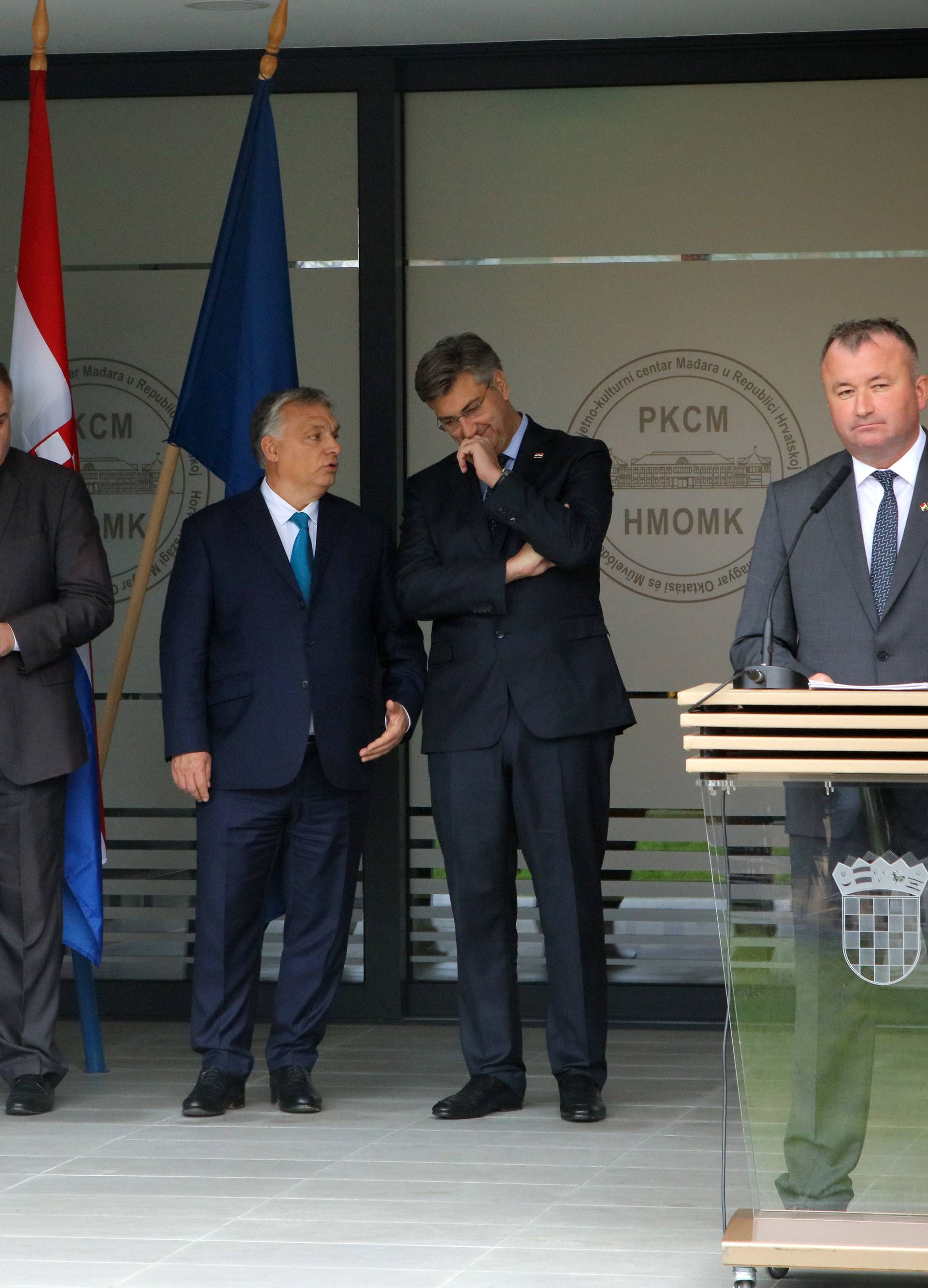 Plenković i Orban u Osijeku su otvorili mađarski učenički dom