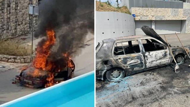 Drama u Splitu: Zapalio se auto, vlasnik uspio pobjeći na vrijeme