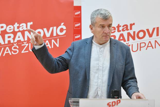 &Scaron;ibenik: Konferencija za medije Petra Baranovi?a, kandidata SDP-a za &zcaron;upana