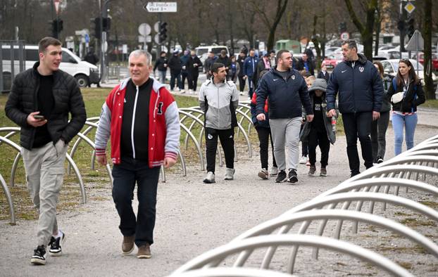 Ljubljana: Dolazak navijača na utakmicu Francuska - Hrvatska 