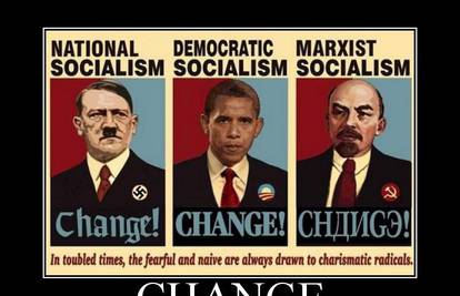 Obama osvanuo na plakatu u društvu Hitlera i Lenjina