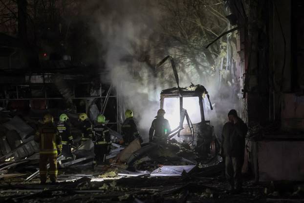 Aftermath of a Russian missile attack in Kyiv