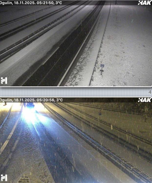 FOTO Na Sljemenu je pao snijeg, zabijelile su i Lika i Gorski kotar