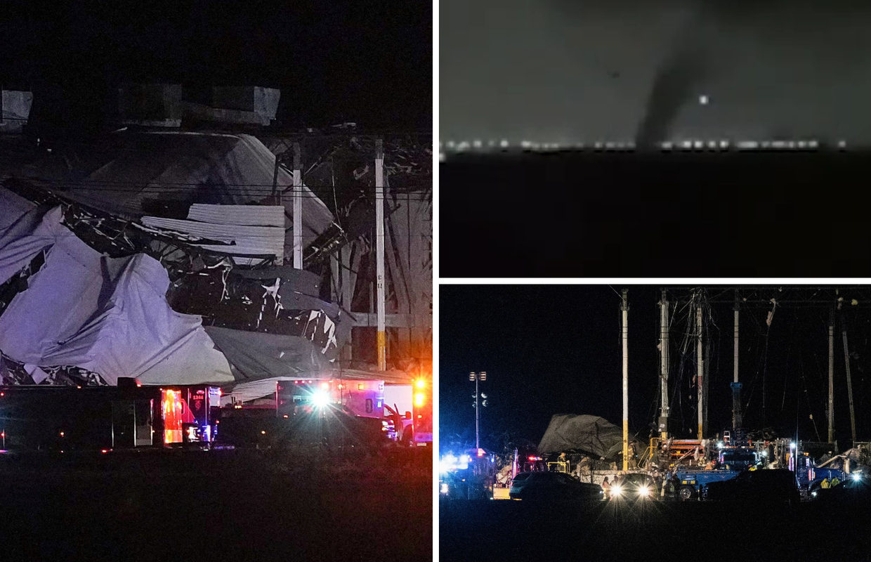 Snažan tornado pogodio SAD: Srušio se krov i zid skladišta Amazona, najmanje 1 mrtav