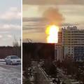 Velika eksplozija plinovoda kod St. Peterburga: 'Vatra se vidi kilometrima,  požar je ogroman'