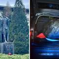 FOTO U Sloveniji odrezali glavu kipu Tita! Našli su je u gepeku auta koji ima hrvatske tablice