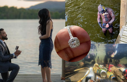 Romantična prosidba pretvorila se u potragu: Prsten vrijedan 40.000 kn im upao u jezero