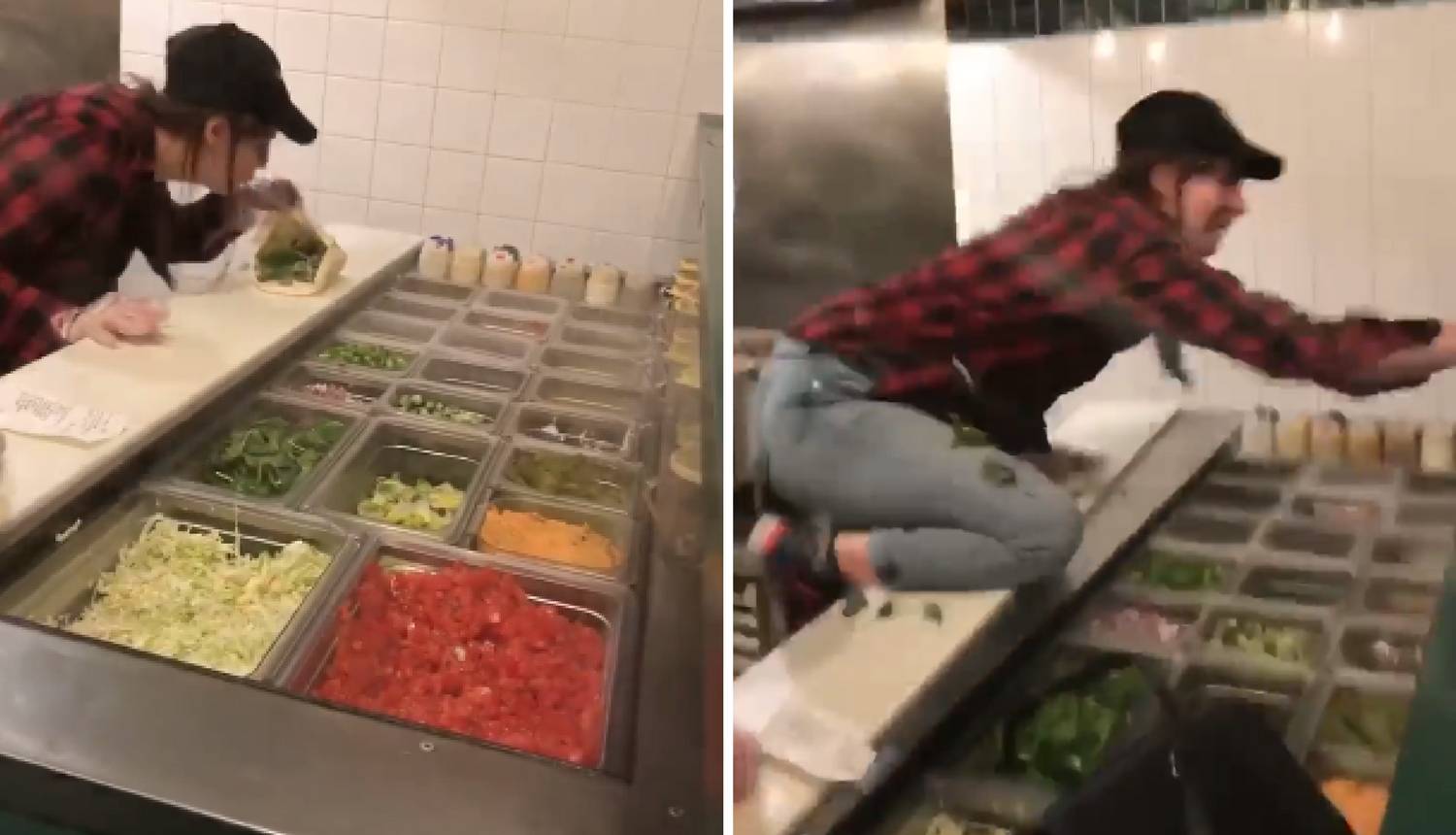 Sve snimili: Pljunula u sendvič i bacala hranu pred mušterijom