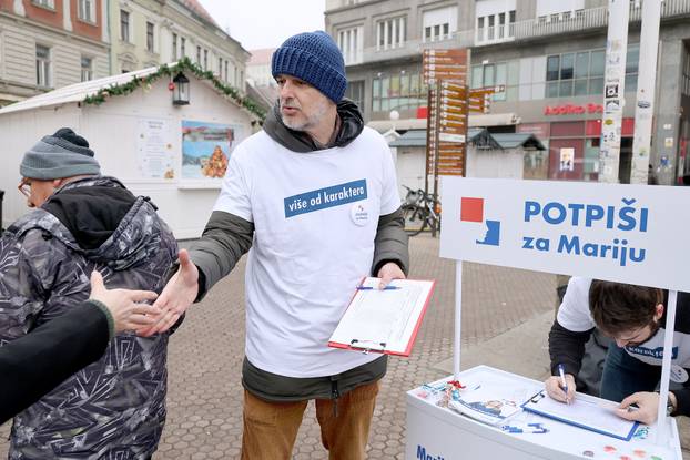 Zagreb: Nino Raspudić od jutra prikuplja potpise za suprugu Mariju