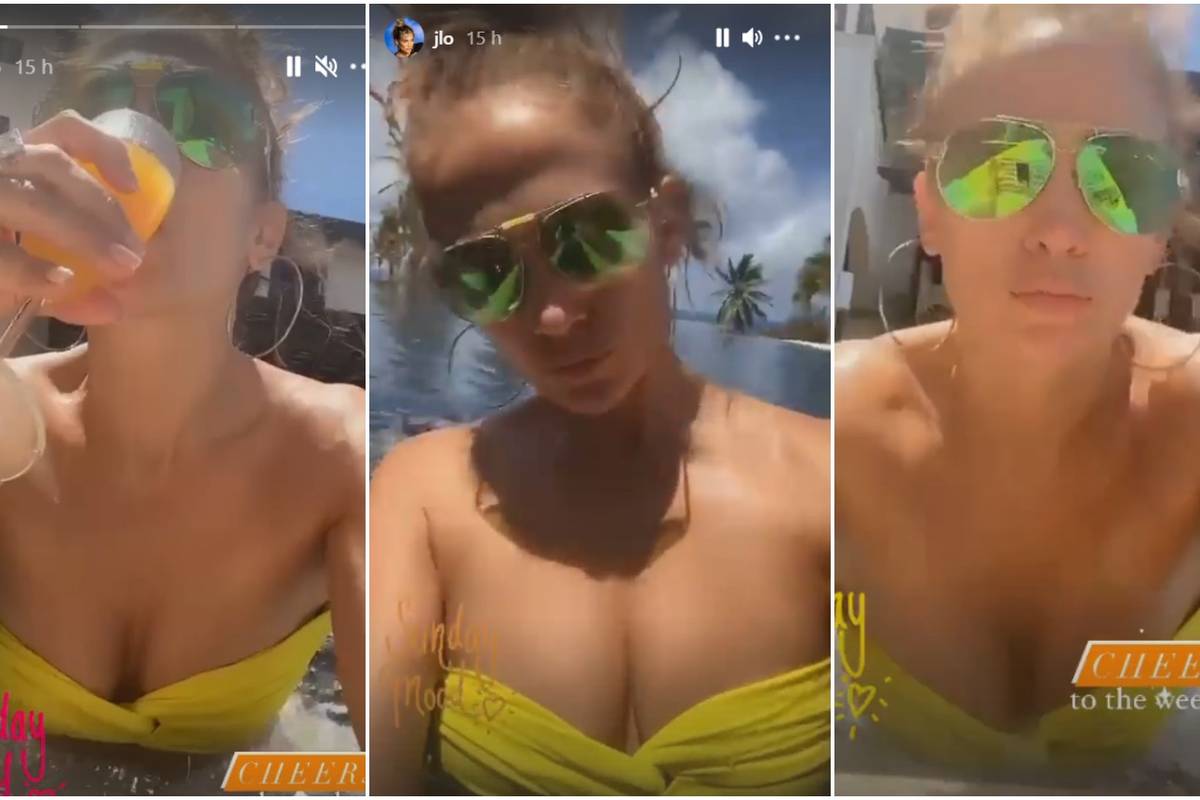 J.Lo ne tuguje: Servirala grudi u kupaćem i sluša pjesme bivšeg
