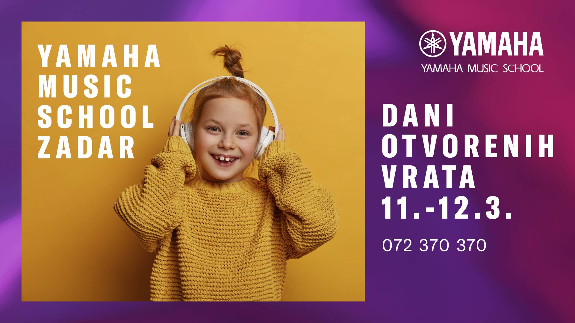 Yamaha Music School otvara nove škole u Šibeniku i Zadru i dovodi prestižnu licencu