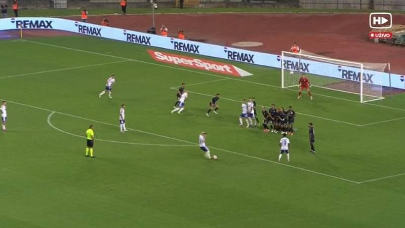 VIDEO Šego majstorski prebacio živi zid i donio Hajduku vodstvo protiv Pafosa. Pogledajte gol