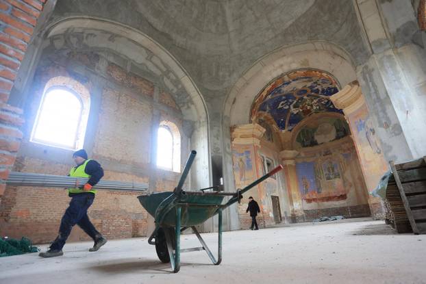 Žažina: Obilazak obnove crkve sv. Nikole i Vida