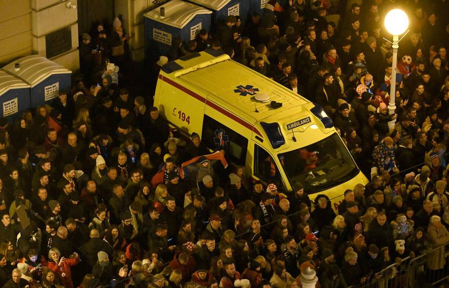 Zagreb: Doček brončanih rukometaša, pogled iz zraka 