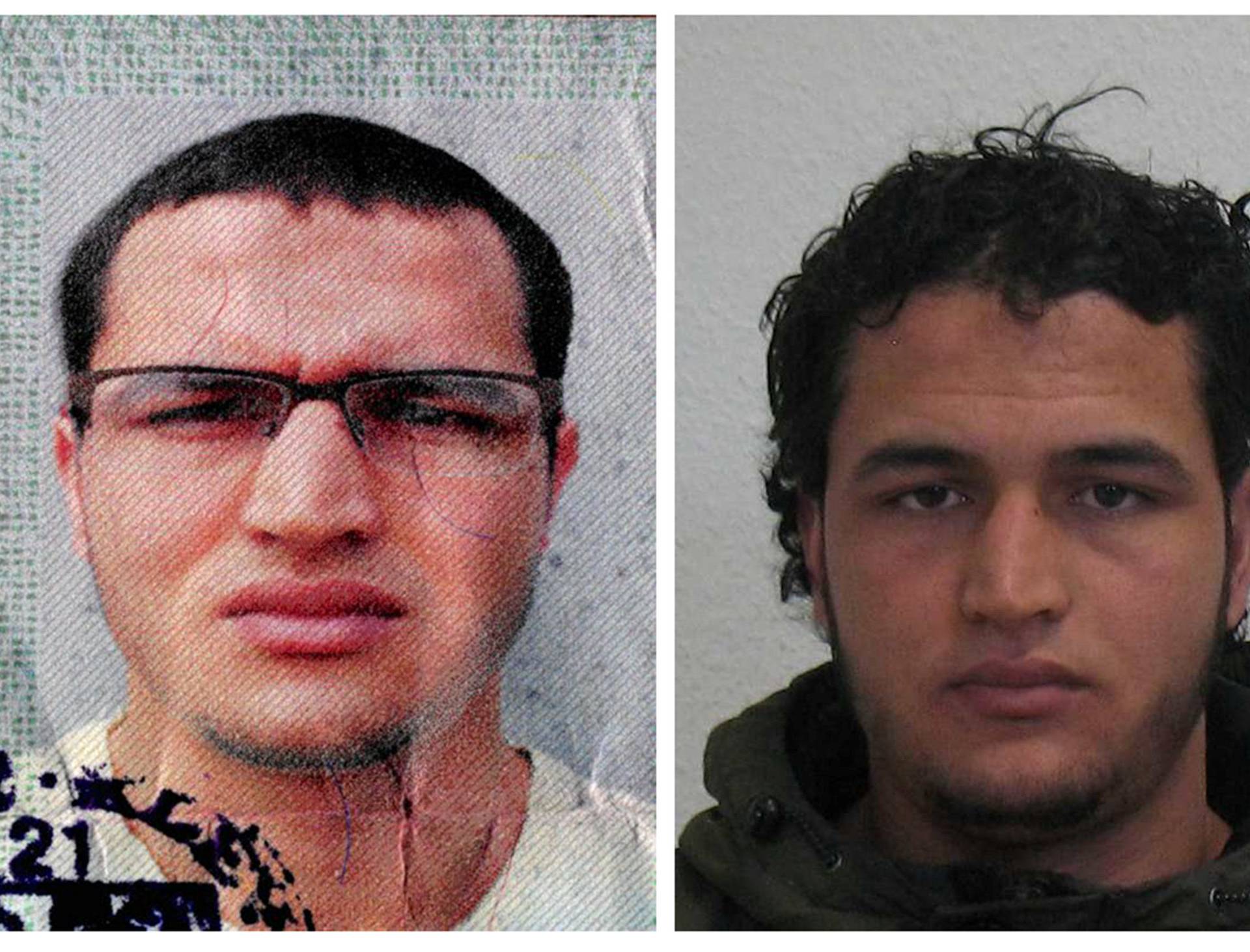 Handout pictures released by the German Bundeskriminalamt (BKA) Federal Crime Office show suspect Anis Amri searched in relation with the Monday's truck attack on a Christmas market in Berlin