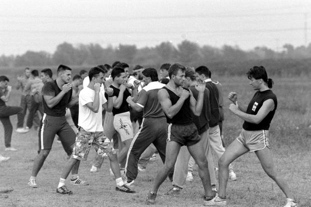 Zagreb: Vjekoslav Šafranić, osnivač prve zaštitarske tvrtke u Hrvatskoj, rujan 1990.