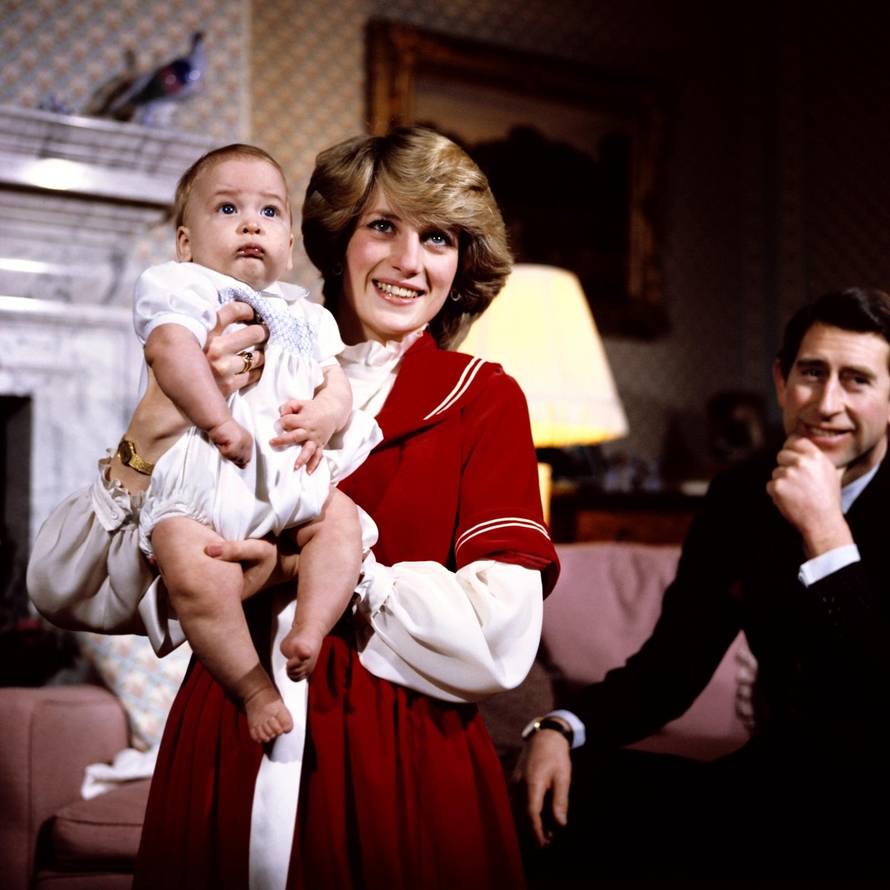 The Prince Charles and Princess Diana at Buckingham Palace