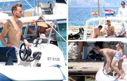 Ekskluzivne fotografije: Rakitić uživa na jahti i skače u more...