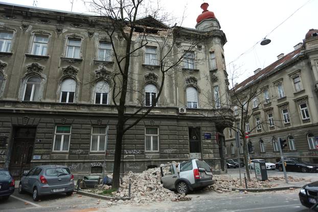 Oštećenja u centru Zagreba nakon potresa