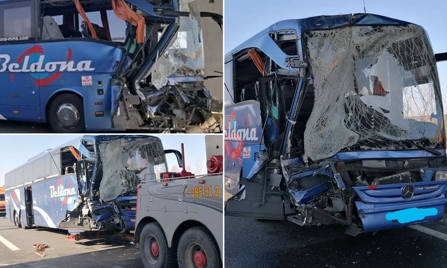 Bus i kamion sudarili se na A3, sedmero ljudi završilo u bolnici