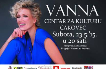 Vanna će 25 godina karijere slaviti 23. svibnja u Čakovcu