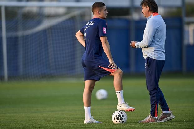 Zagreb: Trening nogometaša hrvatske nogometne reprezetacije