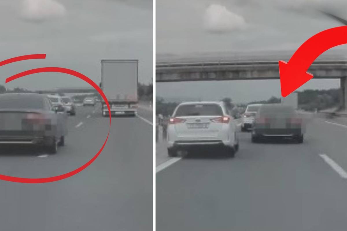 VIDEO Bahato, glupo i opasno! Pogledajte što je radio Audi ZG tablica na A1 Karlovac - Zagreb