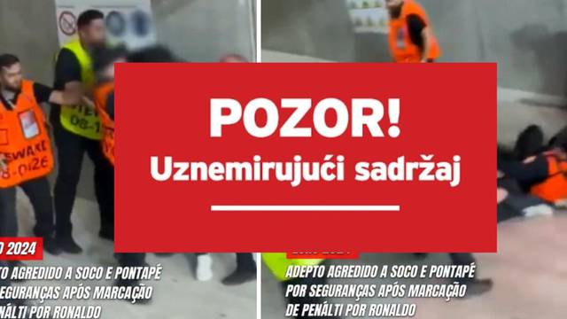 VIDEO Šokantni prizori: Zaštitari nemilo mlate navijača na Euru, policija je pokrenula istragu!