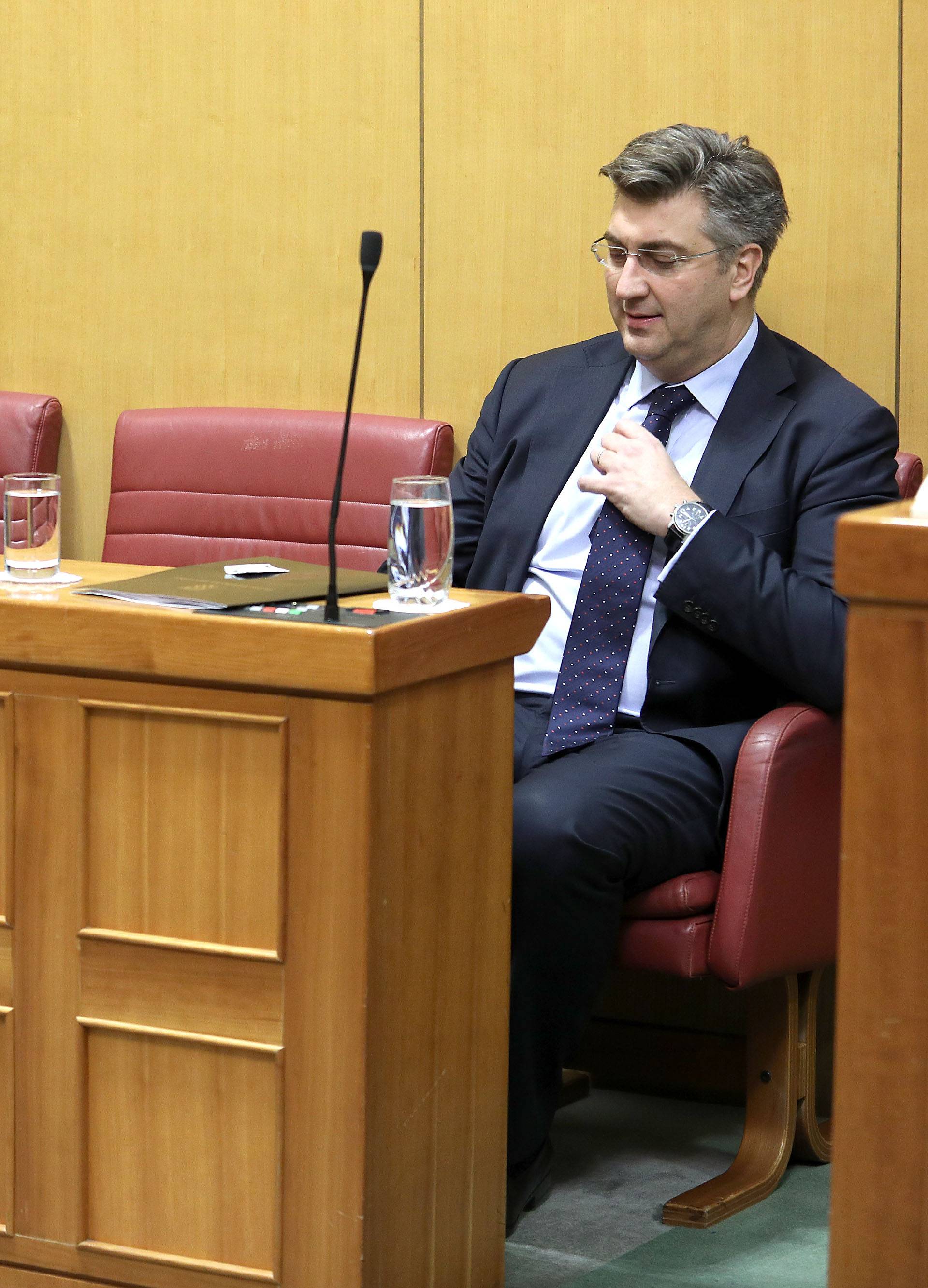 Plenković u Saboru izvijestio o  sastancima Europskog vijeća