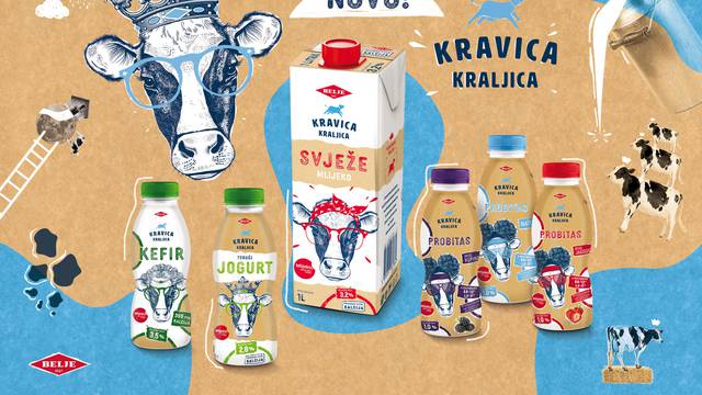 Od 100% hrvatskog mlijeka: Novi proizvodi Kravica Kraljica