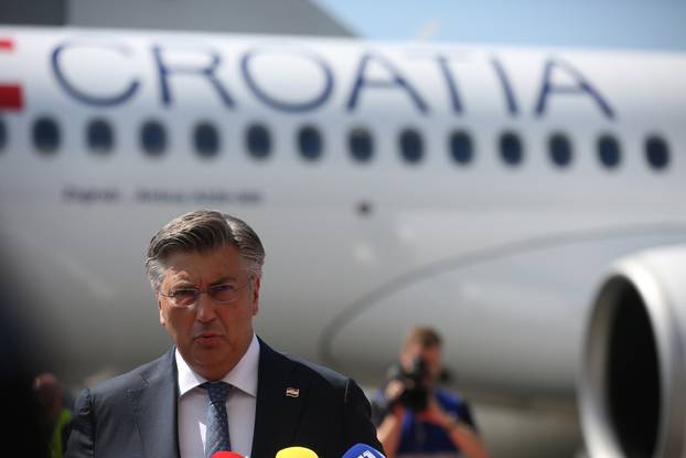 Zagreb: Slijetanje Airbusa A220, novog zrakoplova Croatia Airlinesa