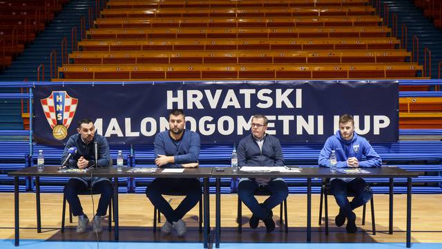 Zagreb: Konferencija za medije povodom završnice Hrvatskog malonogometnog kupa