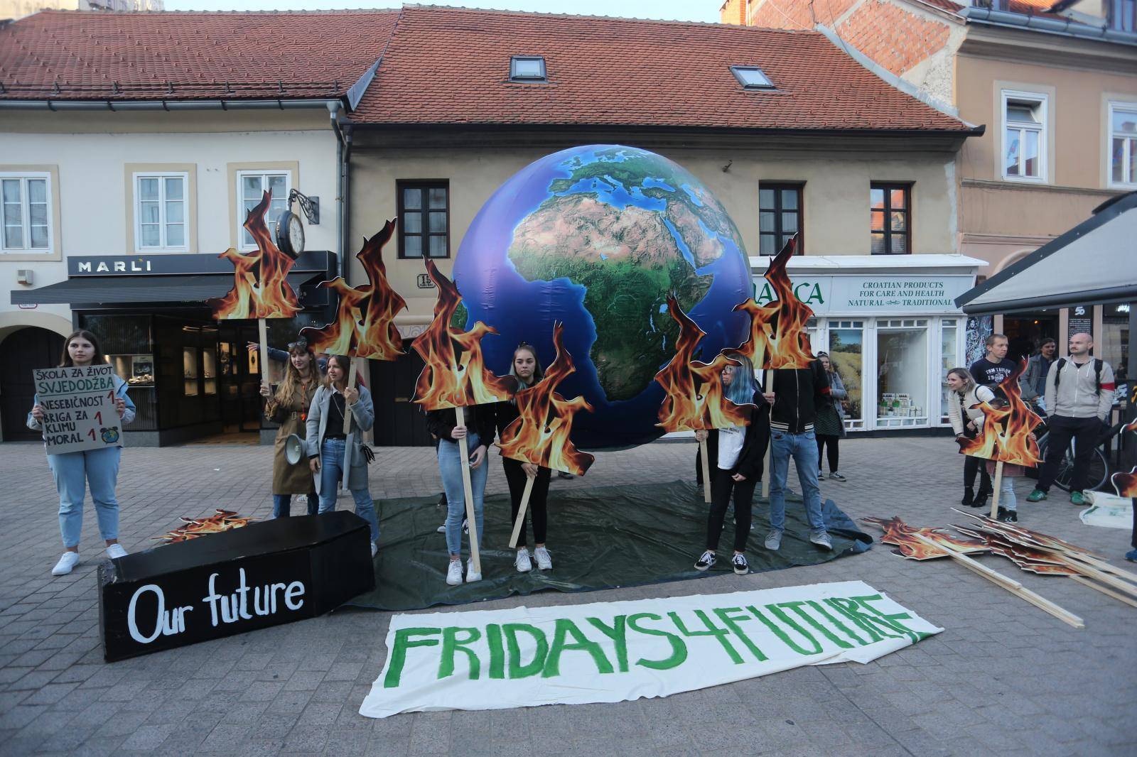 Zagreb: Na Europskom trgu odrÅ¾an globalni prosvjed za klimu