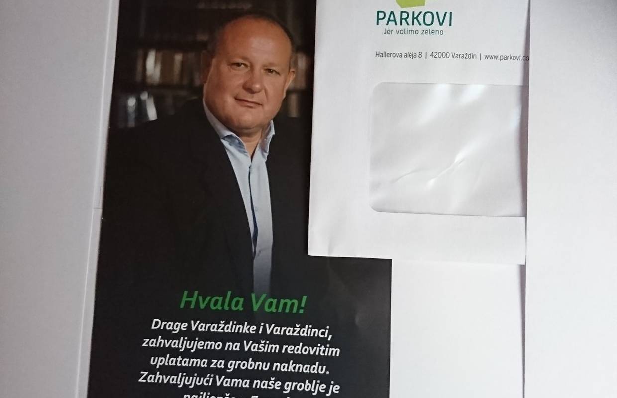 HDZ-ov kandidat građanima uz račun poslao letke i zahvalio im se što plaćaju grobnu naknadu