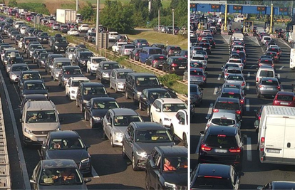 FOTO Nepregledne kolone na A1 i granicama: Na Bajakovu ljudi satima čekaju u koloni od 13 km